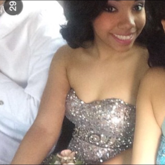 Sequin prom dress size 2 - Picture 2 of 3